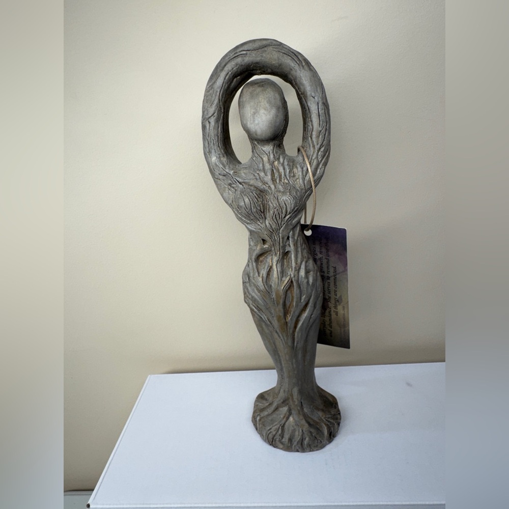 Earth Goddess Gypsum Cement? Wall Hanging Figurine